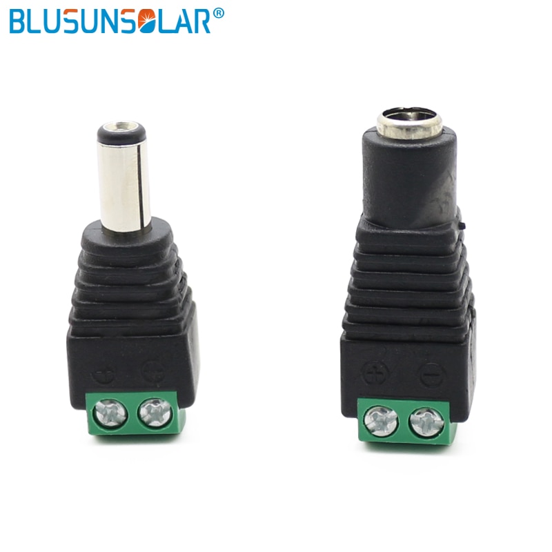 2 Stuks 2.1 Mm X 5.5 Mm Cctv Camera 'S Vrouwelijke Mannelijke Dc Power Plug Adapter Dc Power Female Plug Jack adapter Connector Male Plug Socket