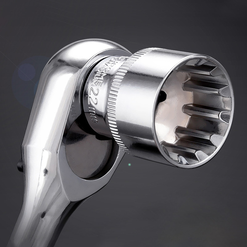 3/8 "6-24mm jeu de douilles 19 pièces 3/8 12 douilles à dents outil tête enveloppée CR-V universel hexagone Spblown Allen tête Auto outils de réparation