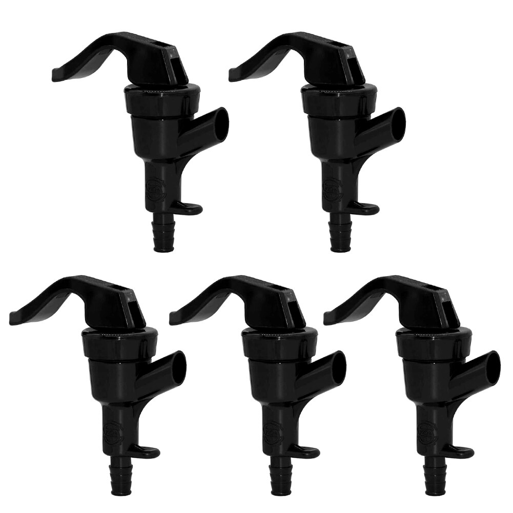 5Pcs Universal Black Quick Release Plastic Taps Faucet for Beer Barrel Home Brew
