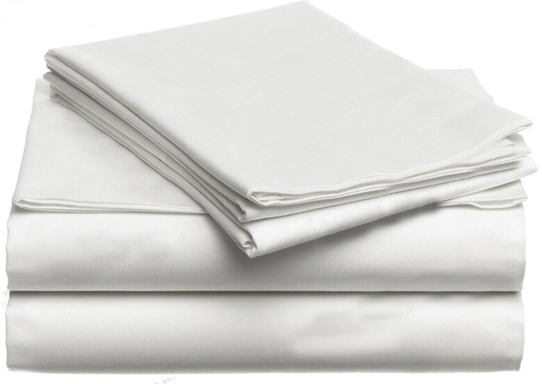Tissu en coton égyptien 1600 TC 100% pour draps Super largeur 280 cm 110 ''couleurs ivoire blanc 1 mètre comme test d'échantillon: white color
