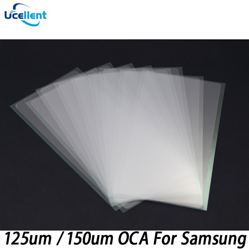 UCELLENT 100pc 125um/150um T-OCA Optical Clear Adhesive Film For Samsun S and NOTE T-OCA Film LCD Touch Screen Laminating Glue