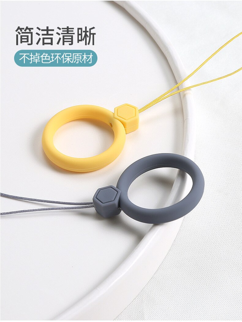 Banda de anillo de gel de silicona de color caramelo para auriculares airpods, funda para iphone, caja inalámbrica de auriculares bluetooth, cordón de anillo