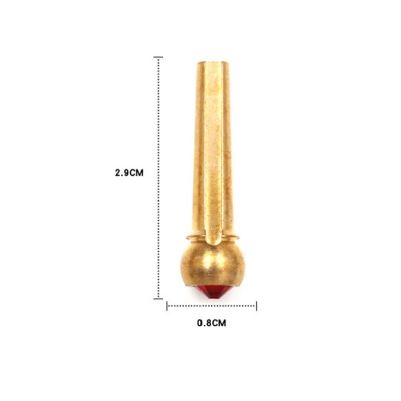 Cuerdas de guitarra acústica, pines de puente de latón, accesorios de cuerda de cono fijo, 1 ud.