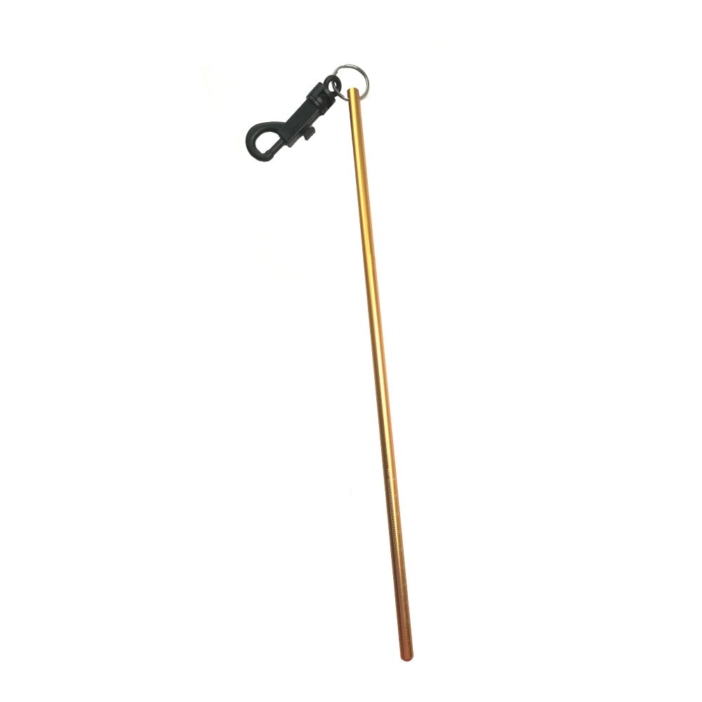 35cm aluminiums dykkertank banger reef stick hummer pointer med måle snap clip undervands dykning kildle stick lav støj: Guld