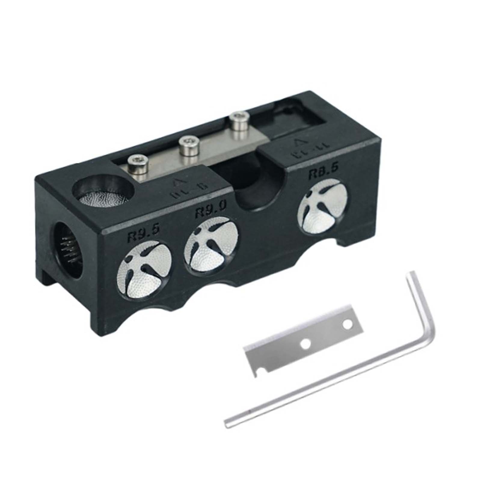 Pool Cue Tip Repair Tool Pool Cue Shaper Billiards Accessories: Burgundy