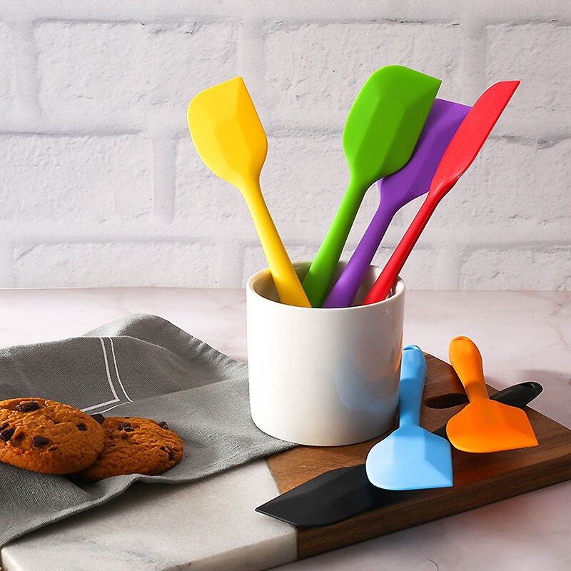 no palo espátula para mantequilla y crema pastelera espátula para mezclar masa cepillo panadería pan de postre pala herramienta para hornear de silicona