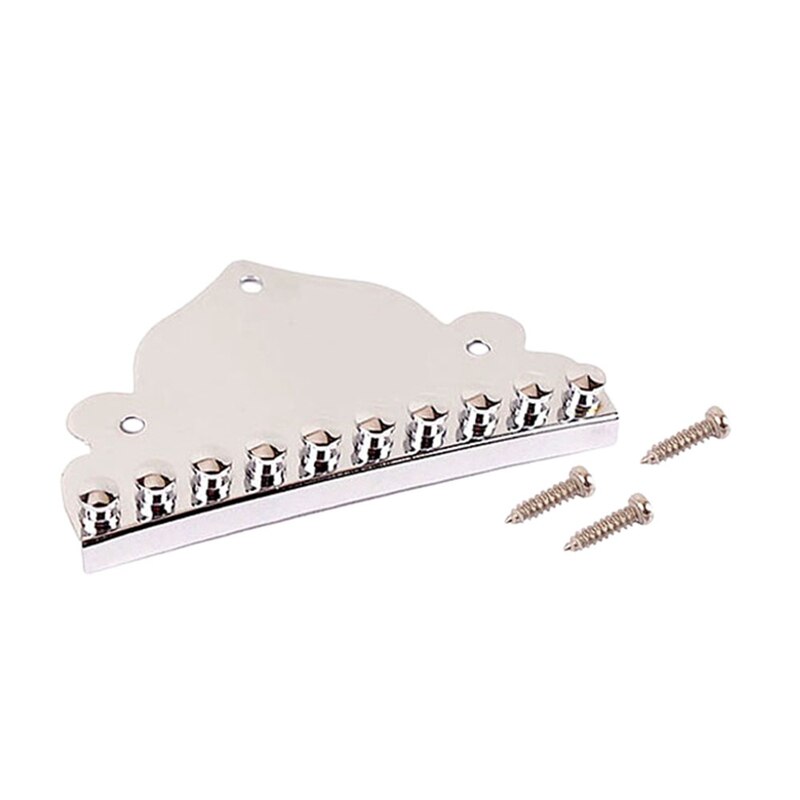 Mandolin tailpiece 10 String Mandolin Tailpiece with Screws for Guitar Maker or Mandolin Replacement Accessories: Default Title