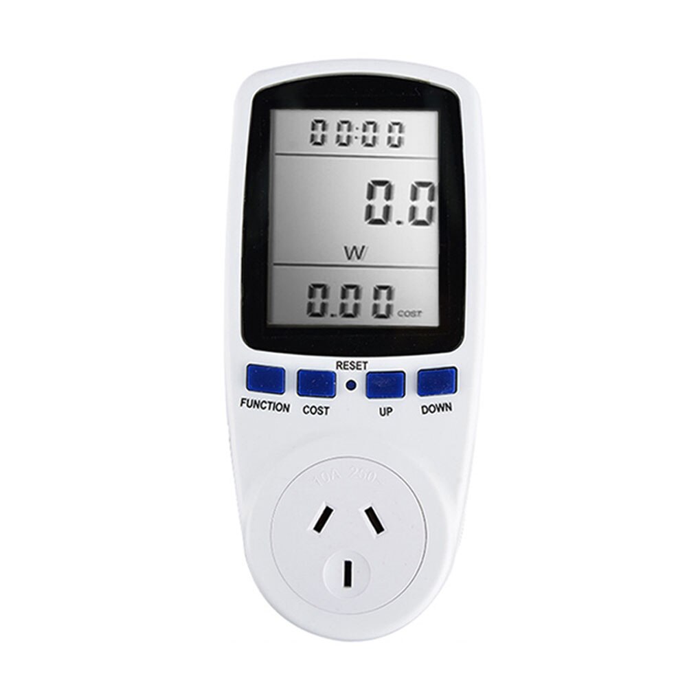 Eu Plug Ac Power Meter 230V Digitale Voltage Wattmeter Stroomverbruik Watt Energiemeter Elektriciteit Analyzer Monitor Br Plug