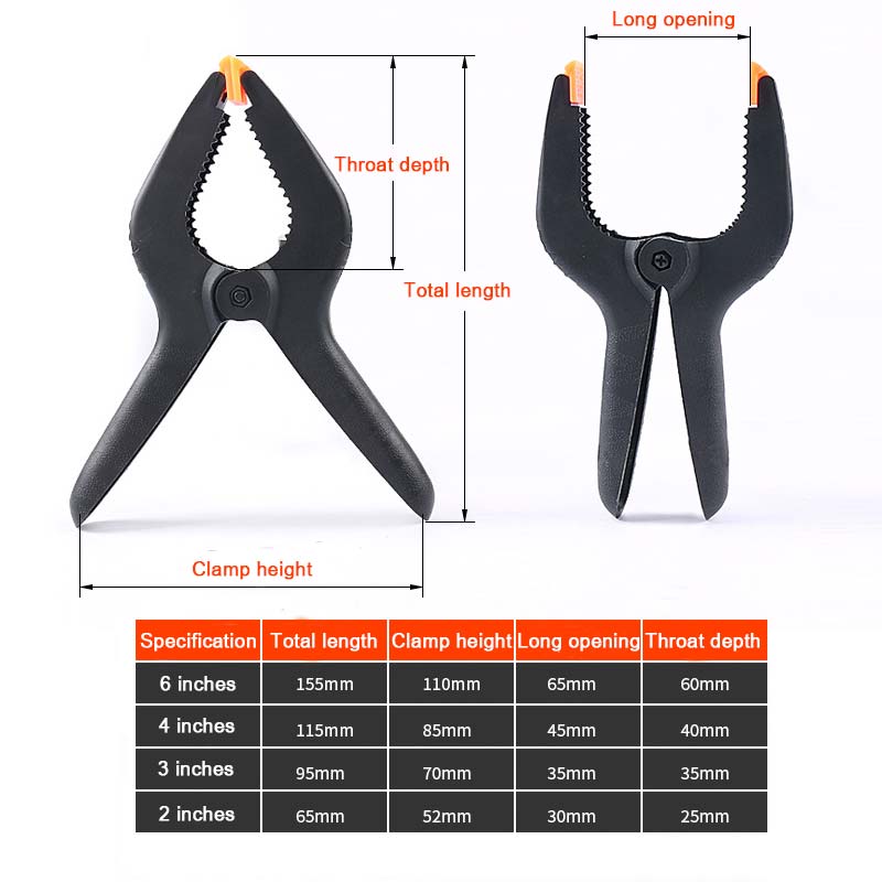 Multifunction DIY Spring Clip Woodworking Tools Plastic Clamps For Photo Studio Background 1PC Popular