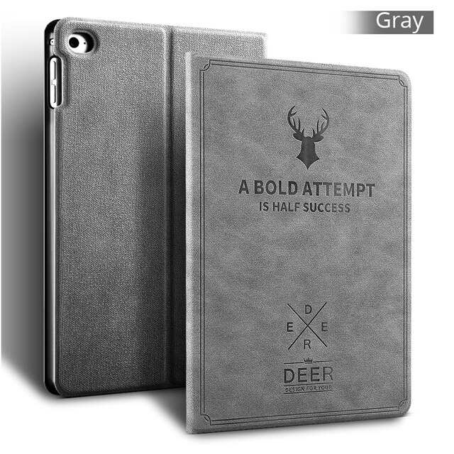 Case for iPad Mini 5 Magnetic Flip Stand Protective Shell Smart Cover PU Leather Case for iPad Mini 4 Mini 5 7.9 inch Funda: Gray