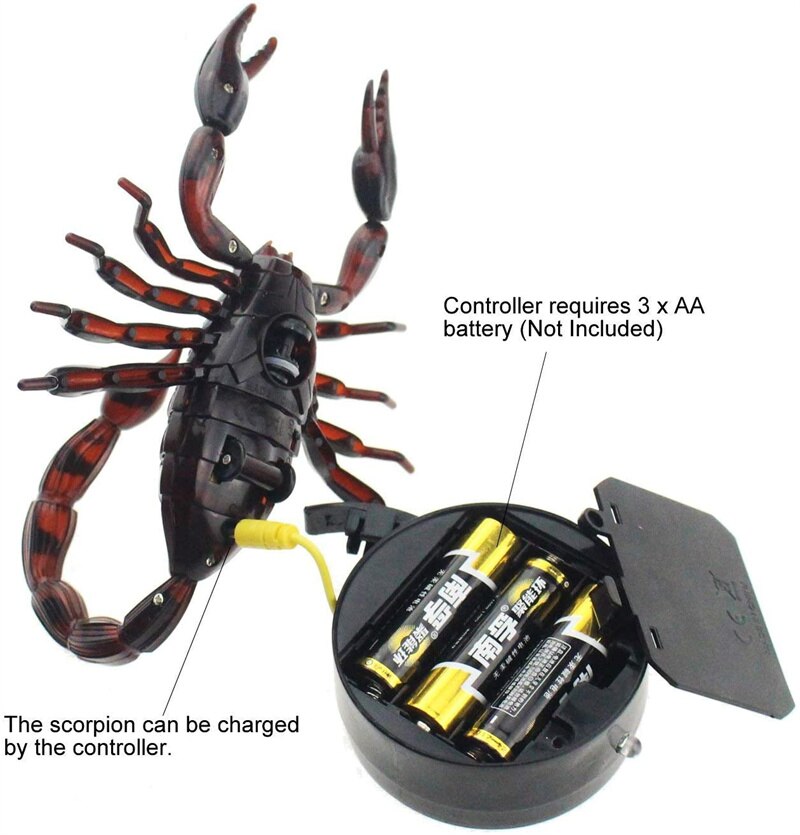 Realistic Remote Control Scorpion RC Animal Insects Vehicle Car Electric Scary Toy Halloween Pranks Joke Kids Adult