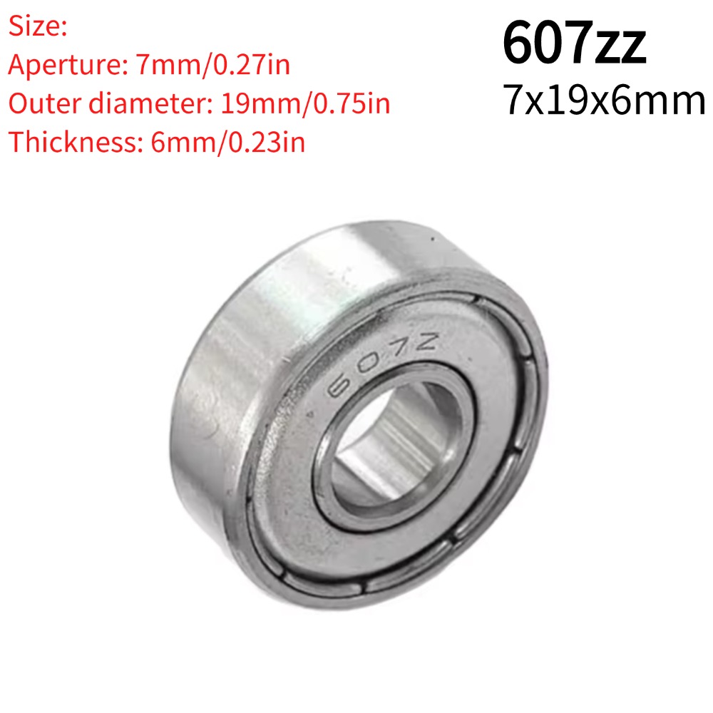 Rodamientos de bolas de piezas, pieza de acero al carbono con ranura profunda para monopatín, 10-100, 608zz, 623zz, 625zz, 626zz, 685zz, 688zz, 607zz: Azul / 10 Unids
