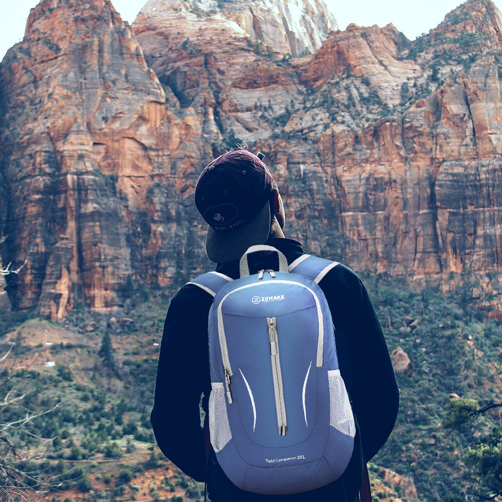 25L ZOMAKE Lightweight Packable Backpack Water Resistant Hiking Daypack, Small Travel Backpack for Women Men