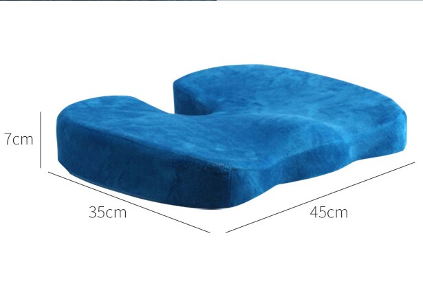 Memory foam sædehynde, pude til at sidde, komfortsædehynde til kontorcomputerstol, bil, kørestol, forbedrer kropsholdning,