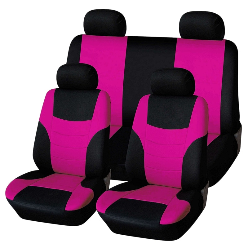 8 Stuks Auto Universele Seat Cover Kussen Dragen Protector Bekleding Roze