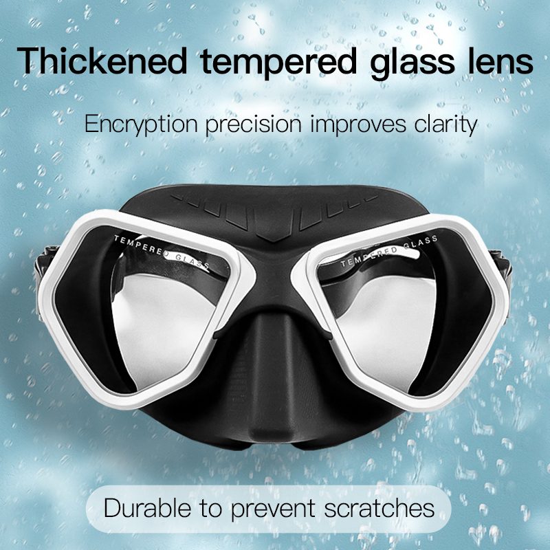 2022 Mode Gratis Duikbril Professionele Lage Volume Snorkelen Bril Volledige Gezicht Adult Scuba Masktempered Glas