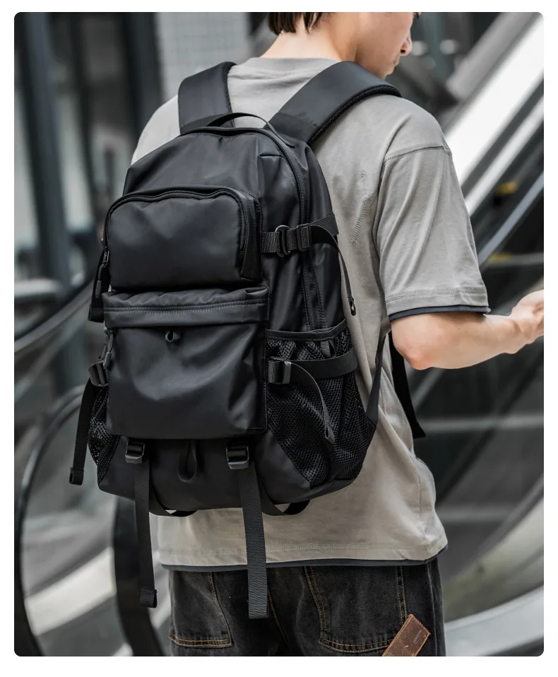 Verkoop goed Casual Street Style Mannelijke Rugzak Grote Capaciteit 17 inch Laptop Reisrugzak Tiding University College Schooltas