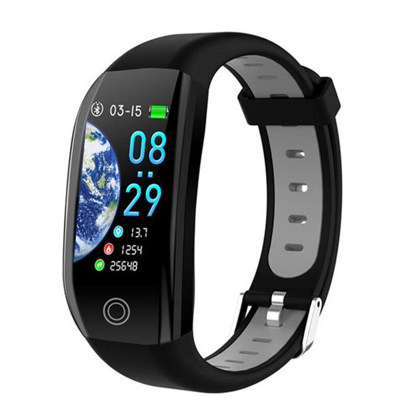 F21 Clever Armbinde GPS Abstand Fitness Aktivität Tracker IP68 Wasserdichte Blutdruck Uhr Schlafen Monitor Clever Band Armbinde: Schwarz