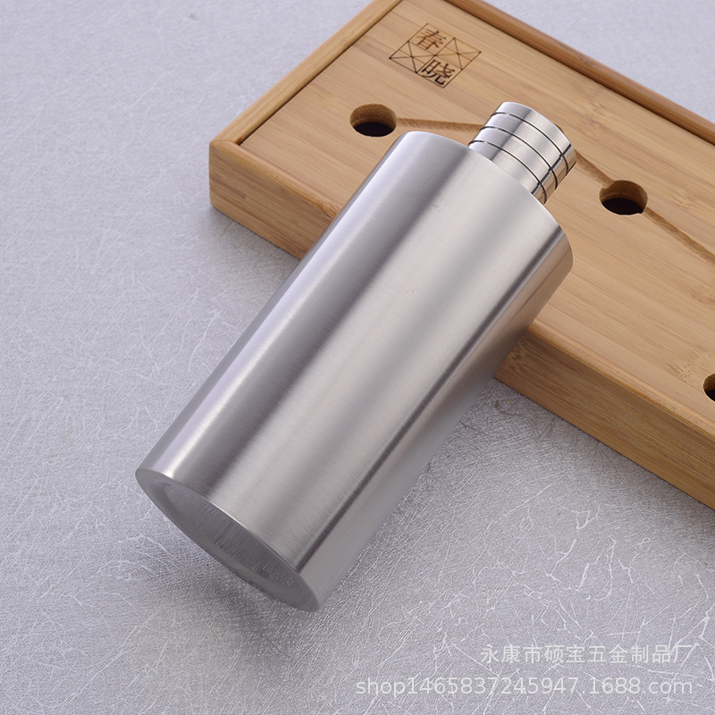 304 stainless steel kettle thickened, Jin filled cylindrical kettle, Russian portable round Baijiu