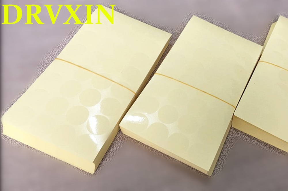 Round PVC transparent blank label 3.5cm For high-end valuable products sealing sticker 3.5 Silk Thick 1000 Pcs/Lot