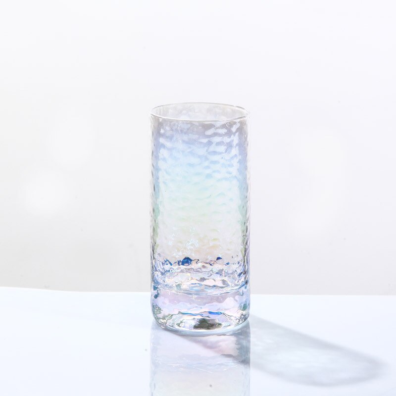 Vaso de vidrio con forma de martillo arcoíris , taza de té verde, taza japonesa y la Oficina para el hogar, de 295/315/335/440ML: C315ML