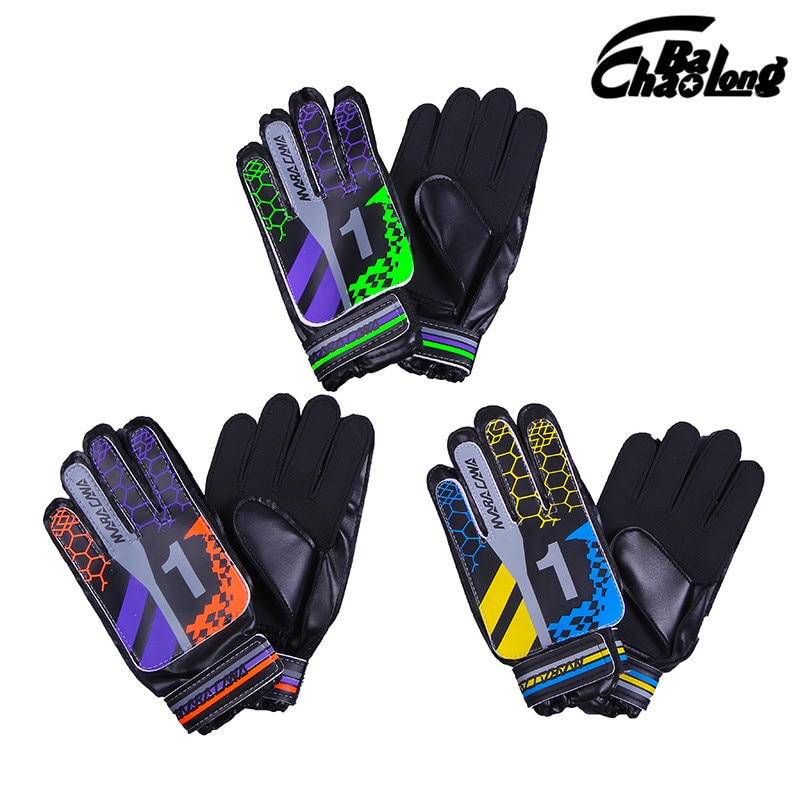 1Pair Football Goalkeeper Hand Protector Children Or Adults Goalkeeper Gloves Thickened Latex Anti-Slip