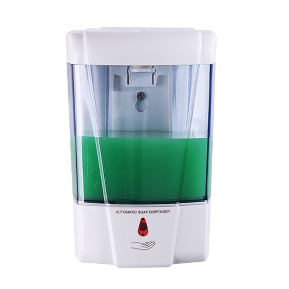 Dispensador de jabón líquido para baño, máquina dispensadora de jabón de manos libres con Sensor inteligente automático montado en la pared, 600ml, para Cocina