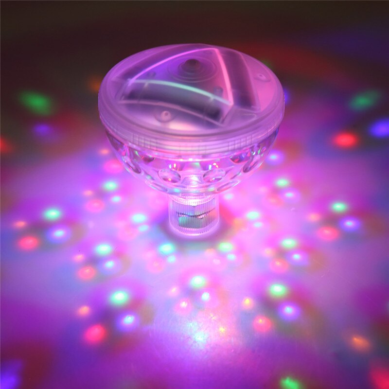 4 led flytande undervattensdisco ljus glöd show pool badkar spa lampa