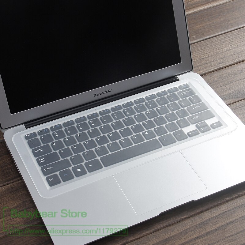 Notebook laptop silikone tastatur cover skin til lenovo hp acer asus universal 14 15 15.6 17 12 12.5 13.3 13.6 14 tommer: 12 13 14 klar