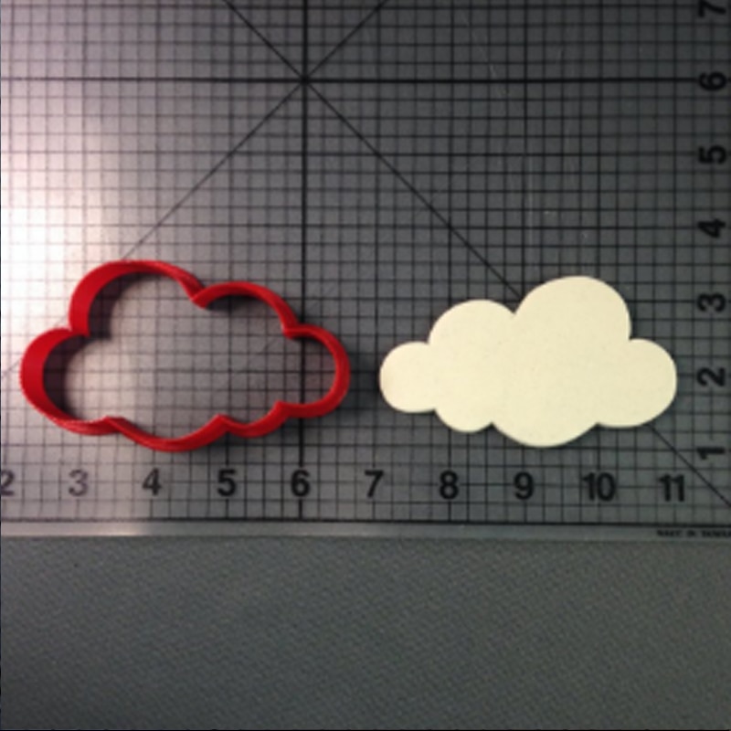 Custom Made 3D Printed Cookie Cutter Rainbow And Set Of Clouds Fondant Cookie Cutters Fondant Cupcake Mould Cake Decorating Tool