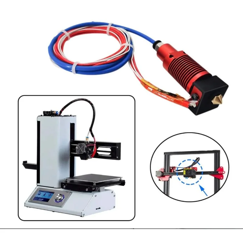 Creality CR-10S/Pro CR-10 MAX CR-10S pro V2 Upgrade-Hotend-Kit – verschleißfeste Messing-Düse mit 0,4 mm Durchmesser für 3D-Drucker