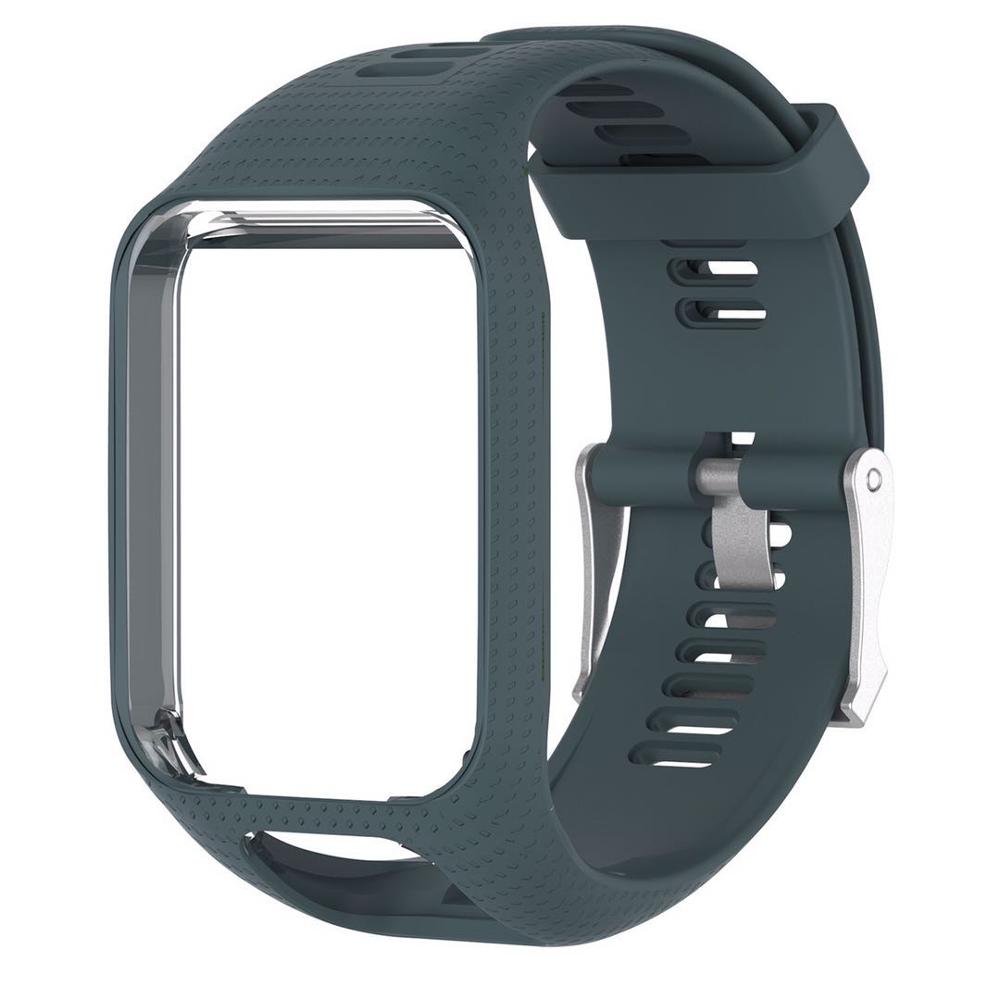 Correa de reloj para TOMTOM Runner 2 3 Spark / 3 Glfer 2 Adventurer, repuesto de correas de reloj GPS: Slate