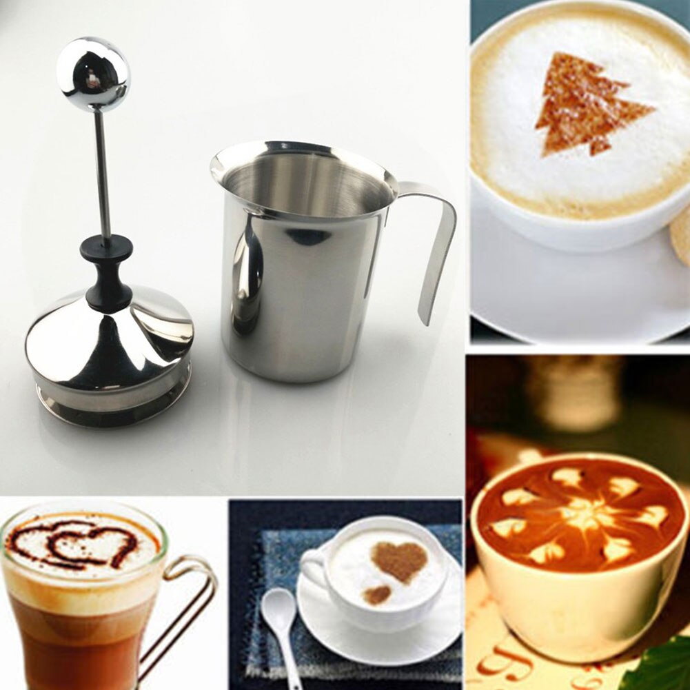 Latte Double Mesh Cappuccino Stirrer Mini Creamer Foamer Stainless Steel Coffee Non Toxic Milk Frother