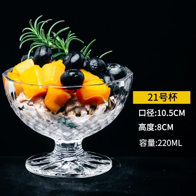Glazen beker zomer zand ijs glazen beker fruit smoothie beker drinkgerei bier milkshake fruit thee glas bargerei thuis beker: 21