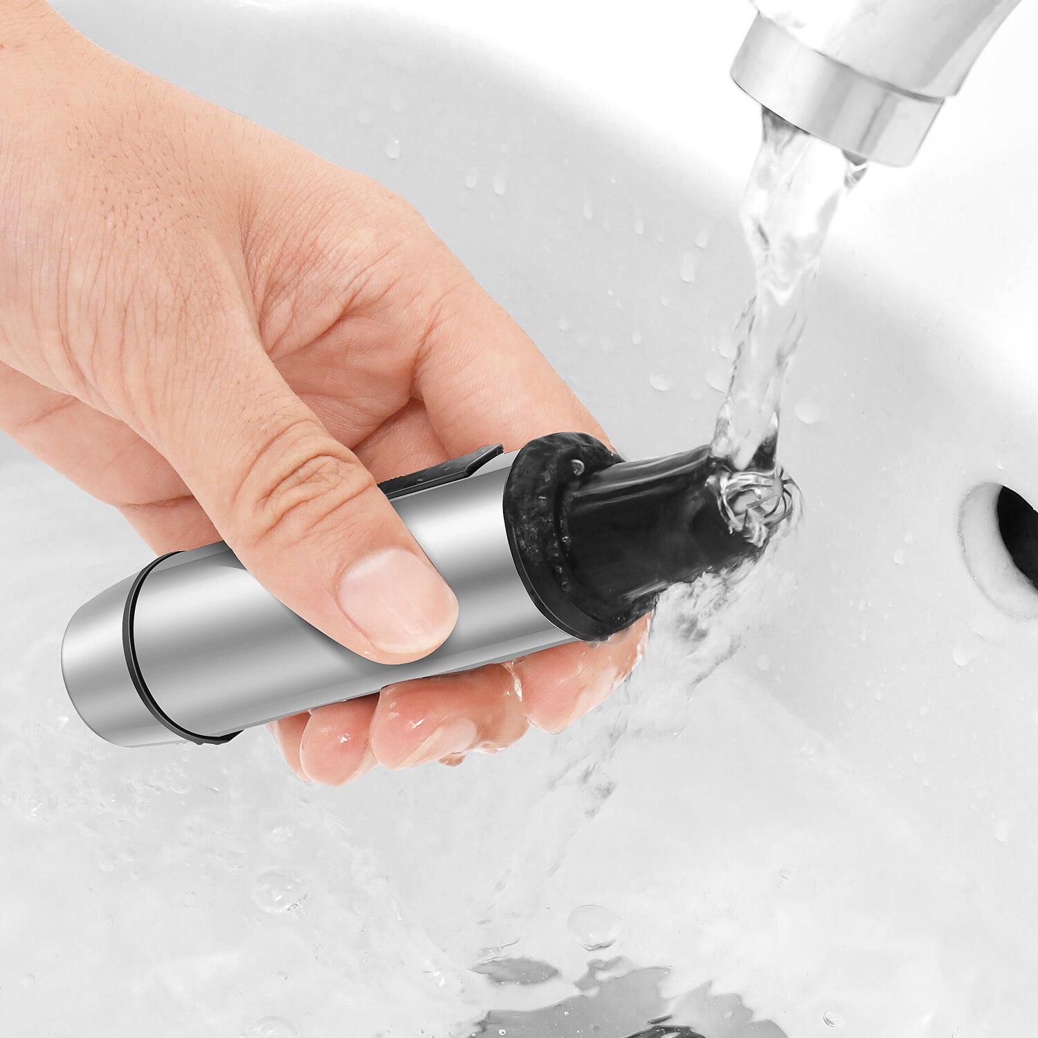 HATTEKER Nose Hair Trimmer 4 in 1 Multifunctional Nose hair cutting AA Battery Waterproof beard trimmer for men micro tondeuse