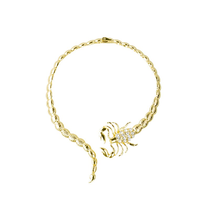 Europa og usa smykker guldlegering vedhæng corpion halskæde krave til kvinder: Guld