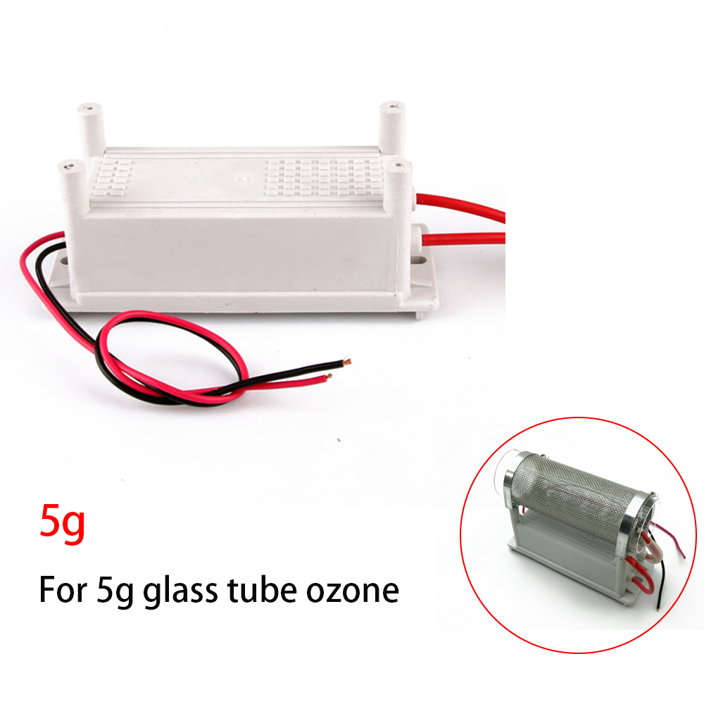 Generador de ozono de 5g, 10g, 20g, fuente de alimentación, pieza de generador de ozono DIY, componentes purificadores de esterilización de aire para generador de ensamblaje DIY