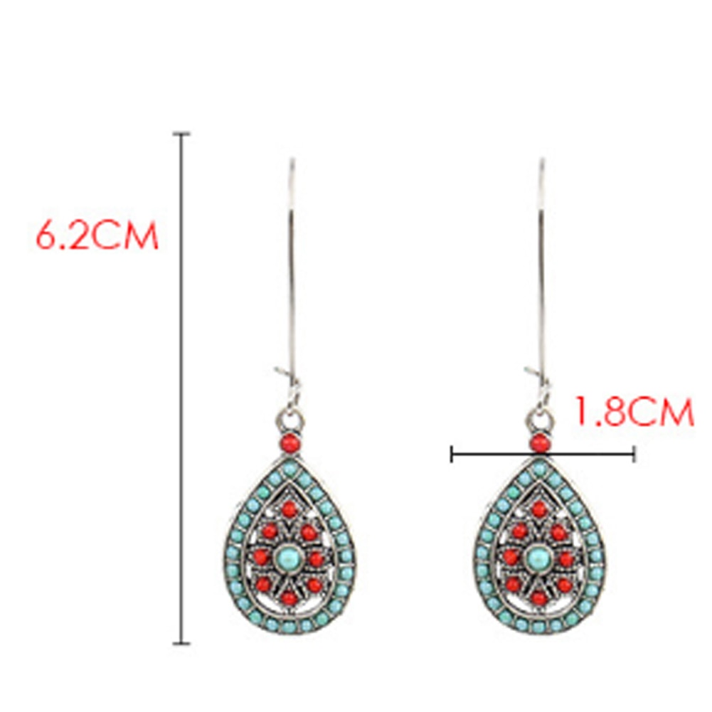 Jahrgang Boho Indien Ethnische Wasser Tropf Perlen Baumeln Ohrringe Für Frauen Weibliche Hochzeit Partei Schmuck Zubehör