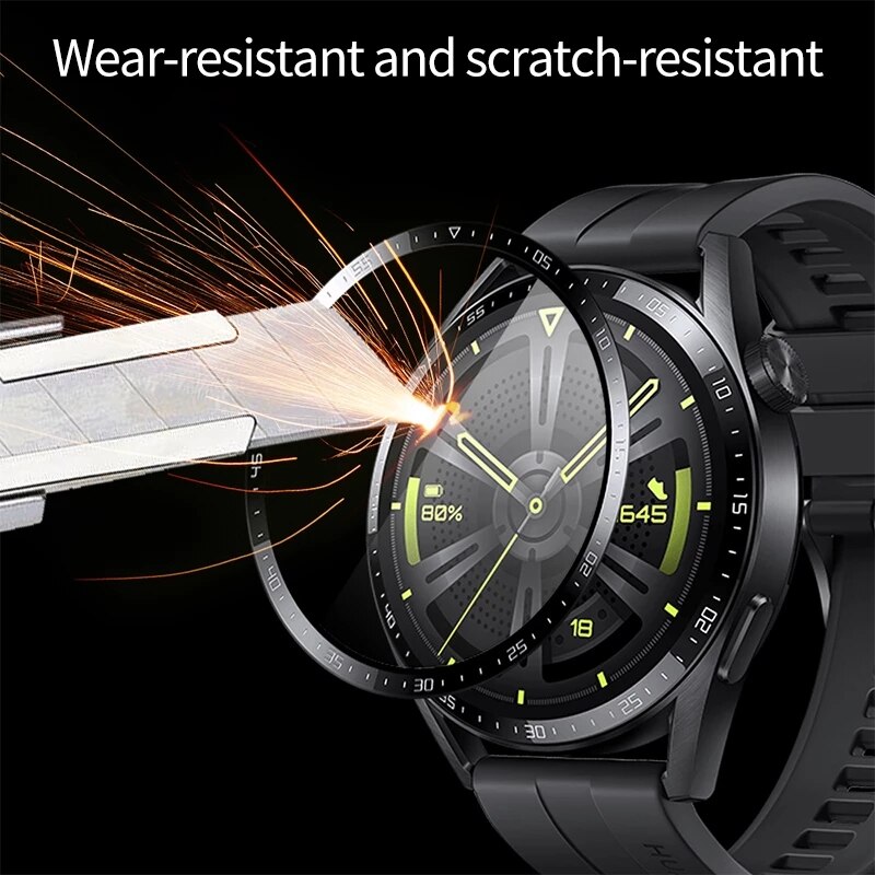 3PCS 9D Curved Screen Protectors Cover Film For Huawei Watch GT3 42MM 46MM Soft Fiber Glass Hauwei Watch GT 3 3GT WatchGT3 46 MM