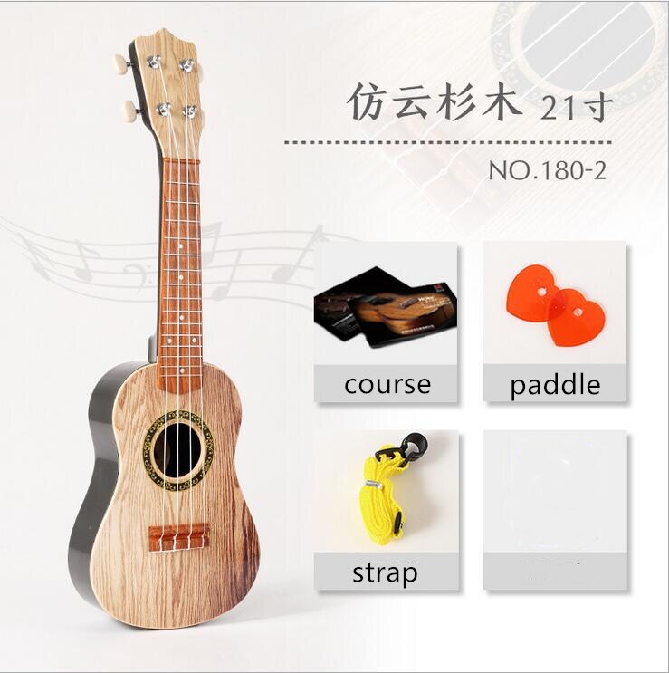 Mini ukulele leksaksgitarr för småbarn, musikaliska ukuleler med plockningar och noter för barn, nybörjare musikinstrument för barn: 180-2