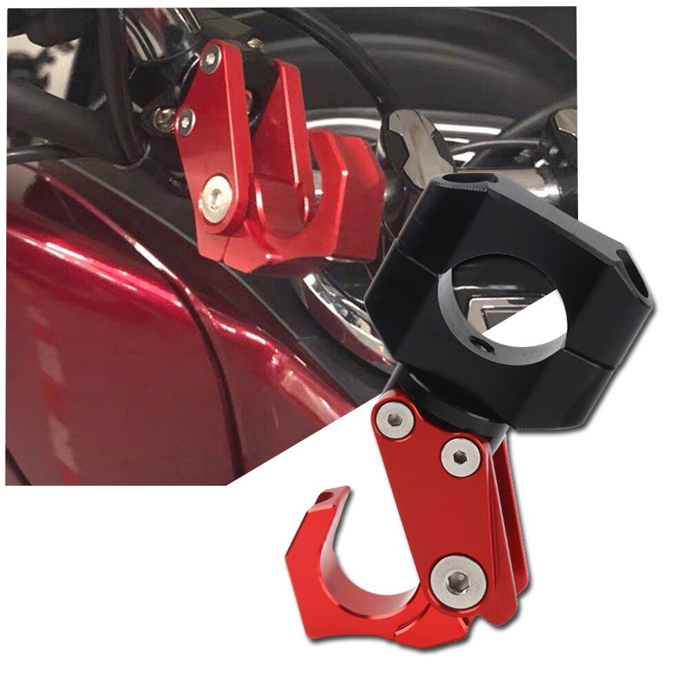 Accesorios de la motocicleta portaequipajes estilo moto manillar CNC gancho de conveniencia de soporte para 7/8 “22mm 28mm manejar bares