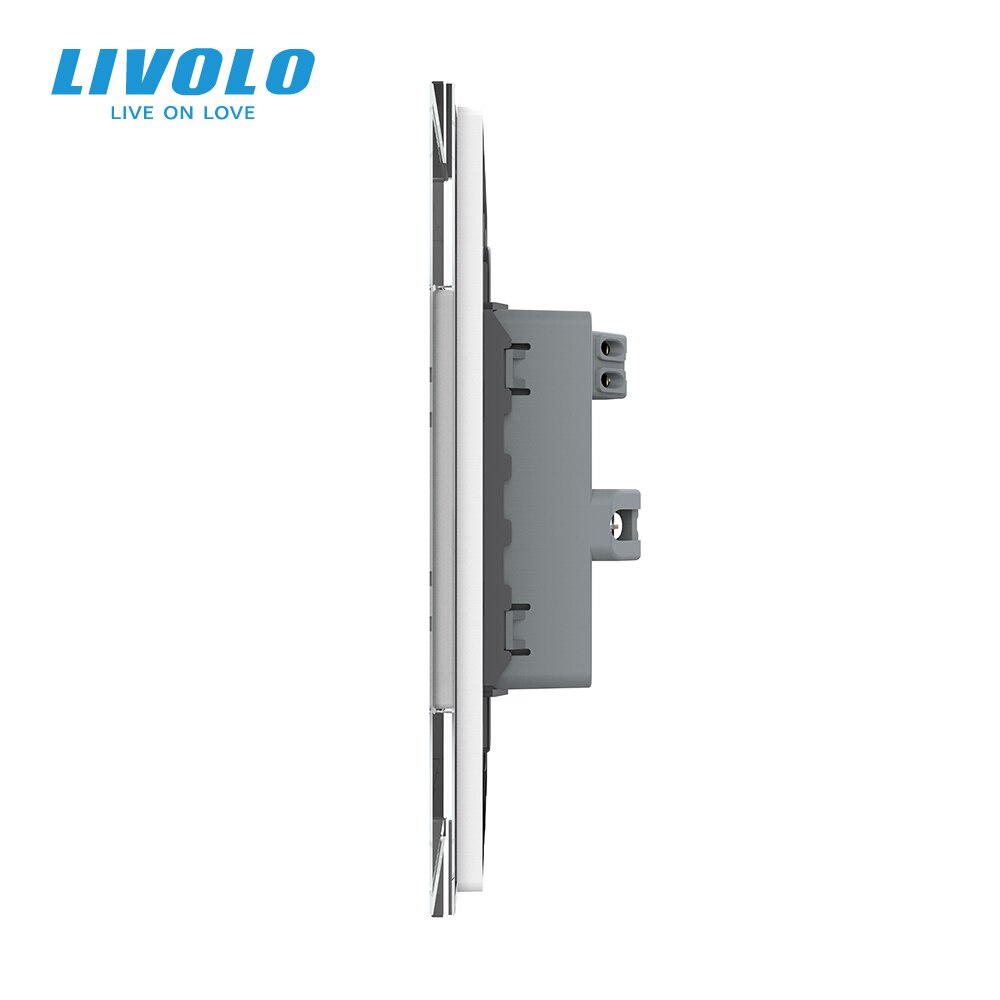 Livolo US standard 20A Wall Power Socket, Double 3pins T Type Plugs , Ground Wires Link, Safety Protection