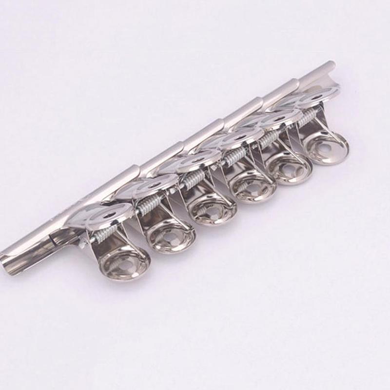 1 pakke 6 stk/sæt russian c curve negle extension klemme negle glas pincher til negle rustfri fiber værktøjsklips akryl ste  a4 y 1