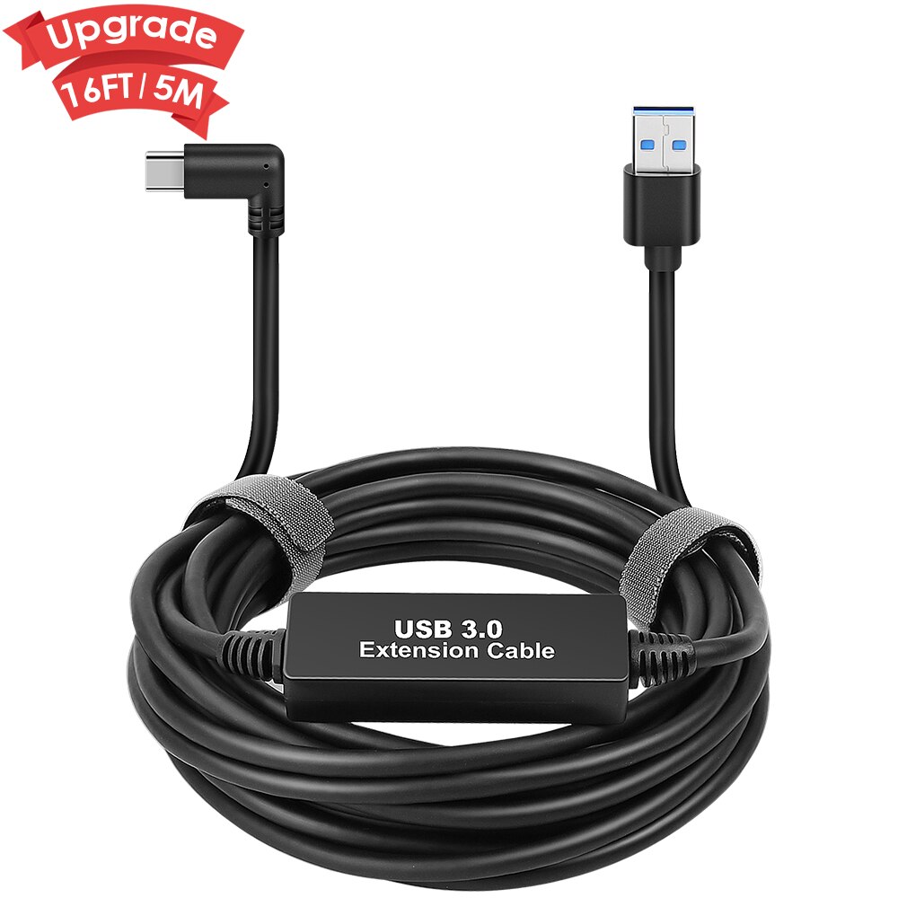 5M haute vitesse USB 3.1 Type C câble de données pour Oculus Quest Link VR casque Extension lien câble de charge rapide USB-A à type-c