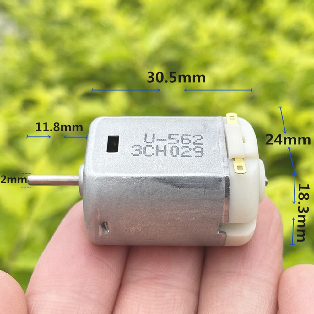 Mikro 280 motor  dc 3v-12v 3.7v 6v 9v 11000 rpm høyhastighets kullbørste 280 motorer elektrisk leketøy bil båt modell tilbehør