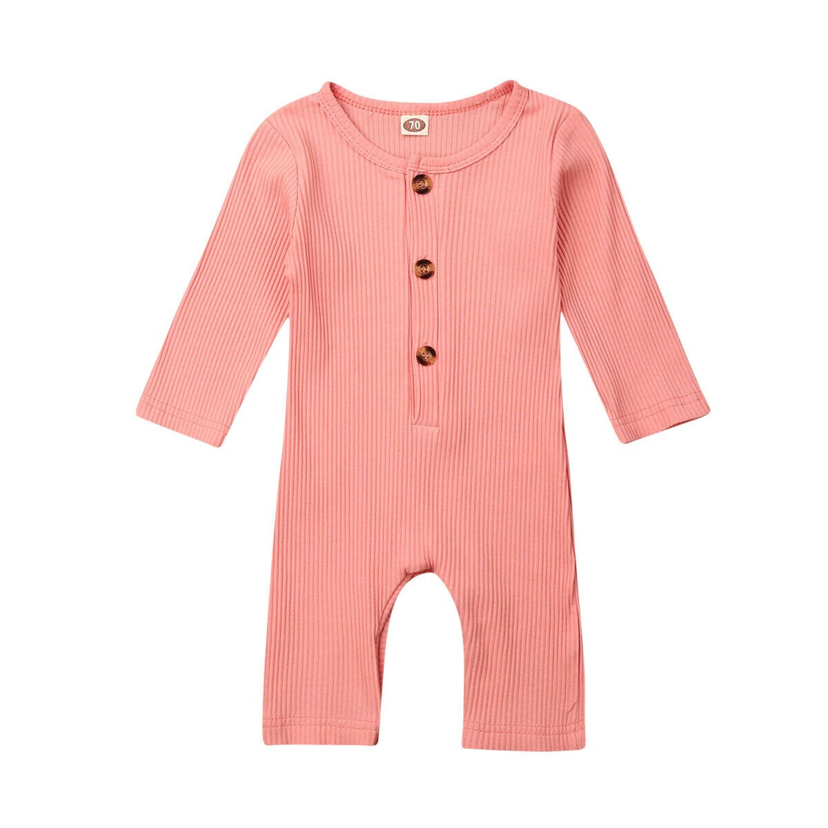 Schattige Baby Meisje Jongen Herfst Kleding Lange Mouw Romper Jumpsuit Outfits: Rood / 6m