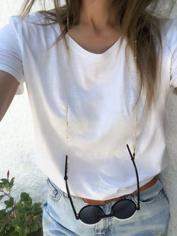 Goud Glazen Ketting, Gouden Ketting Zonnebril, Veters Voor Zonnebril, Zonnebril Ketting, Zonnebril Houder, Voor Haar