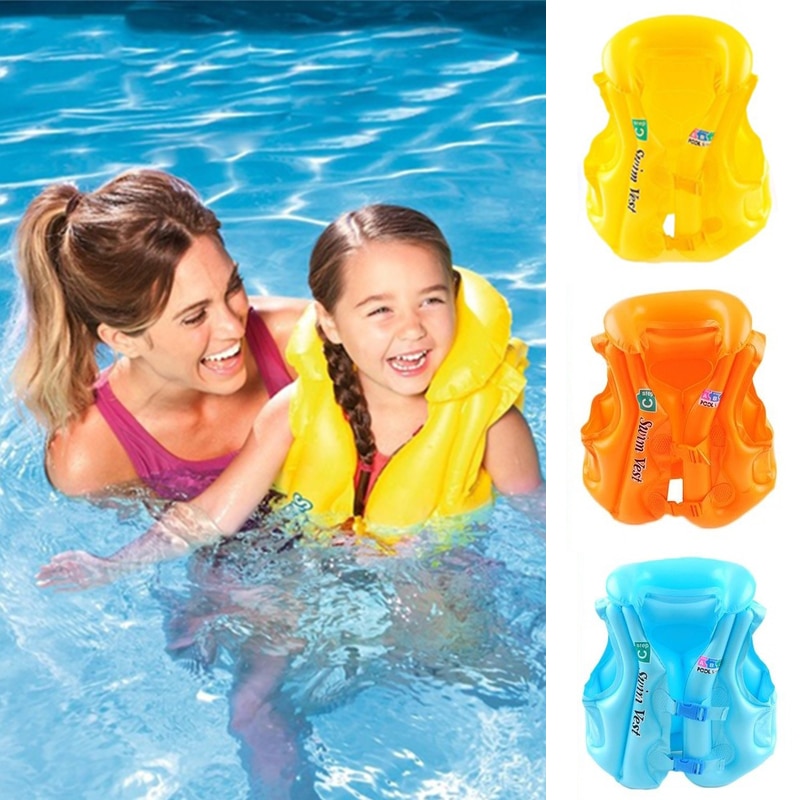 Baby Life Jackets Kids PVC Float Inflatable Swim B... Grandado