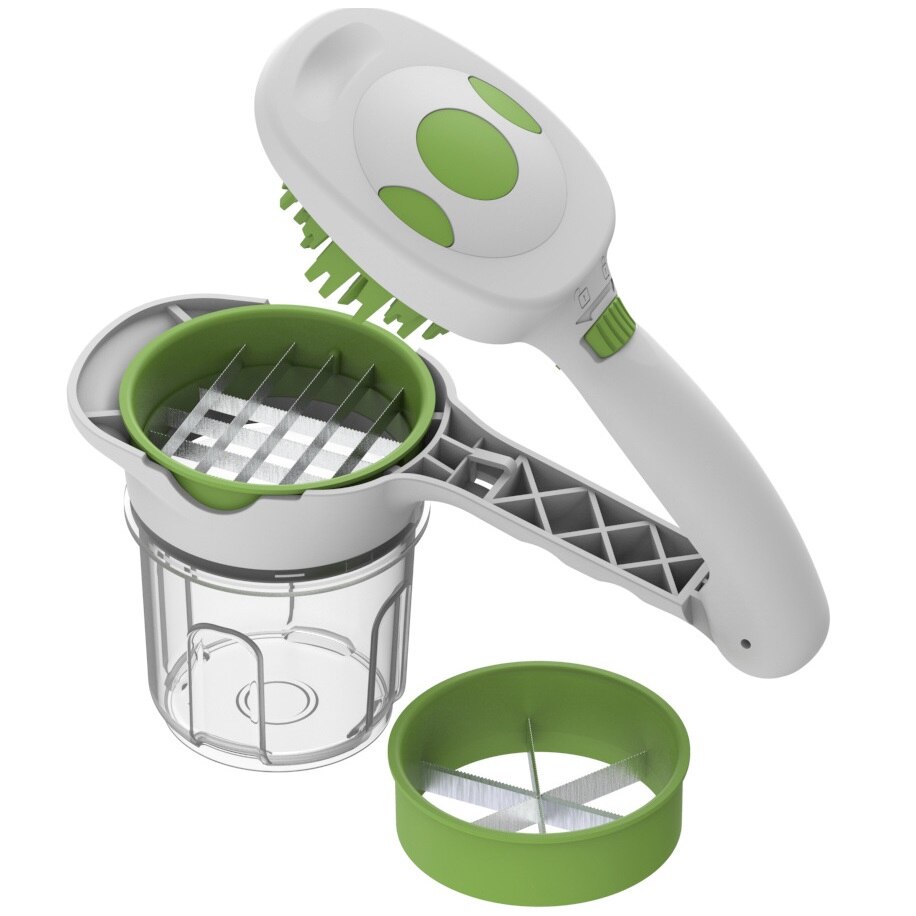 Nicer Quick Dicer Vegetable Cutter Set Stainless Steel Chopper Mandoline Slicer Carrot Potato Multifunctional Kitchen Tool