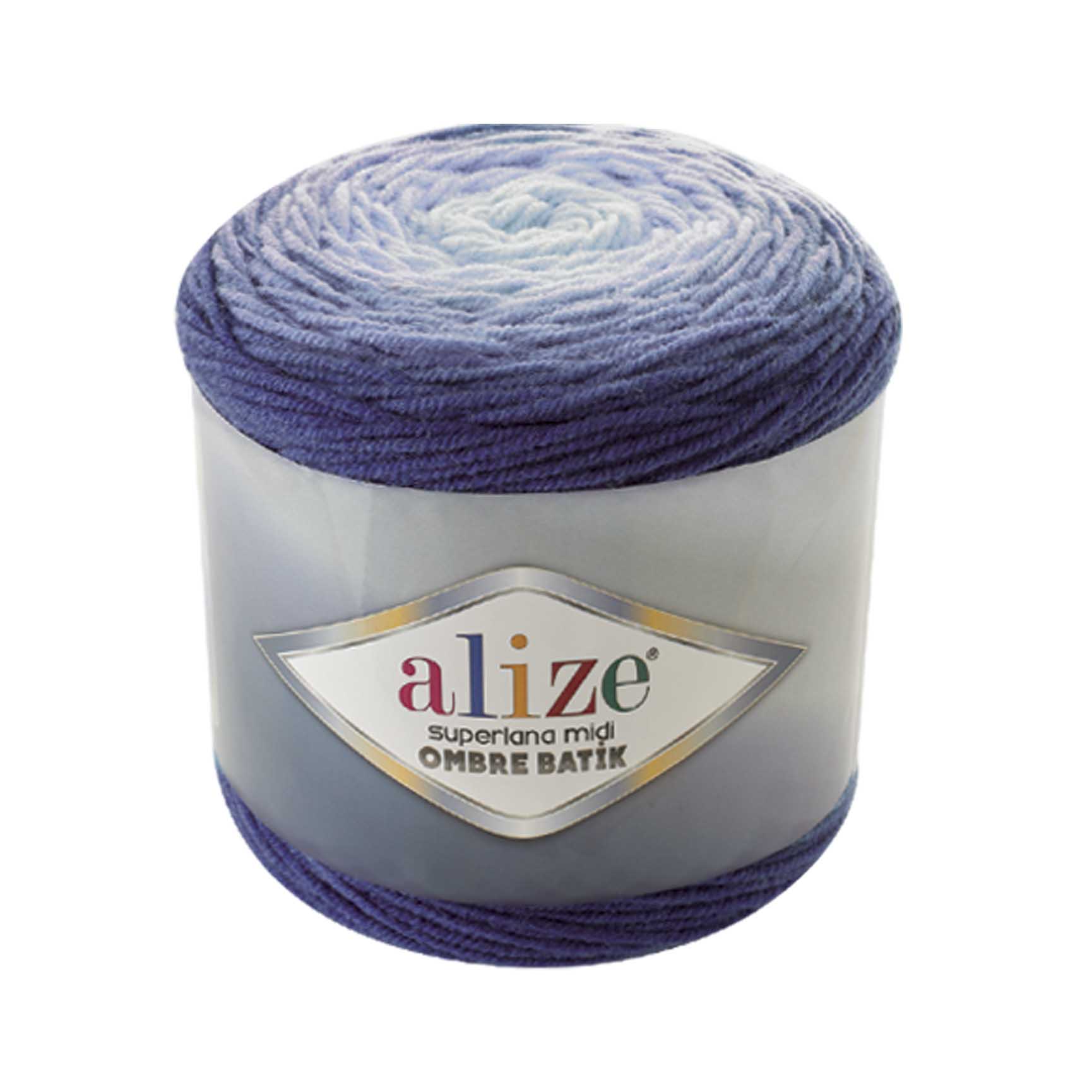 Alize Superlana Mıdı Ombre Batik Hilo para tejer a mano 300 gramos 510 metros, Hilo, Lana, Acrílico, Temporada otoño / invierno, ganchillo, ropa, cárdigan, blusa, , hobby, tejido, tienda de, Palmie, Turquía,: 7291